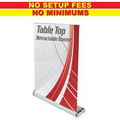 Silver Table Top Retractable Banner